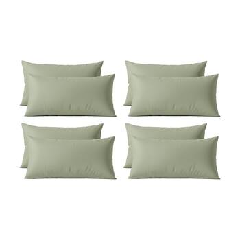 4x 2pc Renee Taylor 400TC Egyptian Cotton King Pillowcase Pair Green 50x90cm