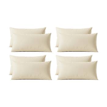 4x 2pc Renee Taylor 400TC Egyptian Cotton King Pillowcase Pair Vanilla 50x90cm