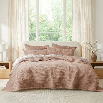 Renee Taylor Blake Velvet European Pillowcase Ultra-Soft Cotton Wood