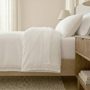Renee Taylor Soft?Washed Linen Cotton European Pillowcase White