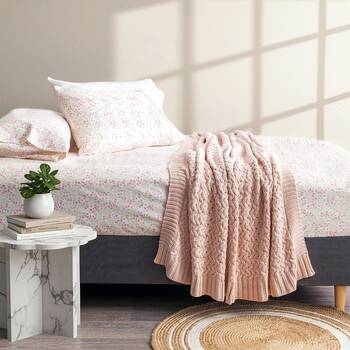 Park Avenue Egyptian Cotton Flannelette Sheet Pillowcase Set Blmsbry