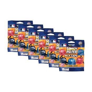 6PK Party Animal SqueezyMates MLB Squishy Helmets Blind Pack Assorted