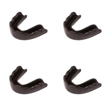 4PK Signature iPROTECT Type 1 Anaconda Mouthguard Kids Sports Gear Black 5-10y