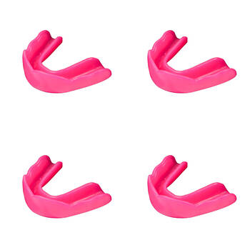 4PK Signature iPROTECT Type 1 Anaconda Mouthguard Kids Sports Gear Pink 5-10y