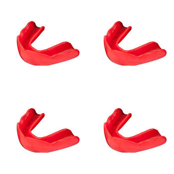 4PK Signature iPROTECT Type 1 Anaconda Mouthguard Kids Sports Gear Red 5-10y