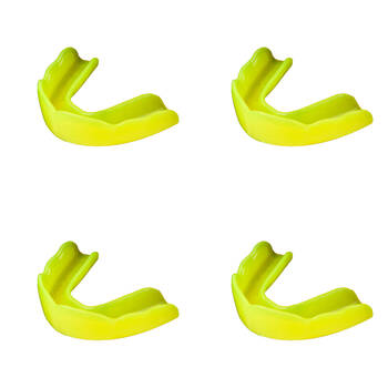 4PK Signature iPROTECT Type 1 Anaconda Mouthguard Kids Sports Gear Yellow 5-10y
