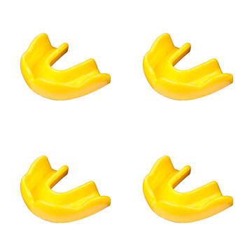 4PK Signature iPROTECT Type 2 Mamba Mouthguard Teen Sports Gear Yellow 13-17y