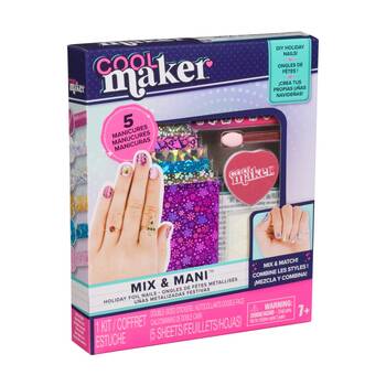 Cool Maker Mix & Match Kids Nail Manicure Foils 7y+ Holiday Design