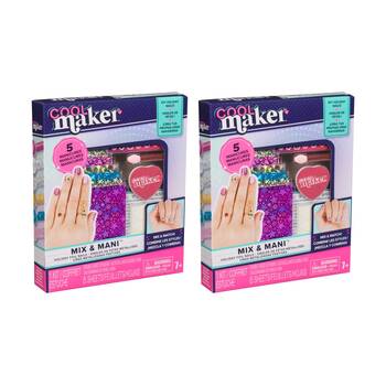 2PK Cool Maker Mix & Match Kids Nail Manicure Foils 7y+ Holiday Design