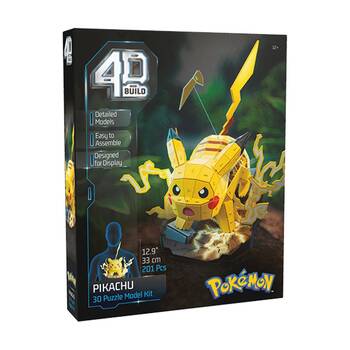 4D Build Pok?mon Model Building Puzzle Kit 12y+ 24.6x29.5x33cm Pikachu