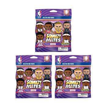 3PK Party Animal SqueezyMates 2026 NBA Blind Pack Assorted 2.5"