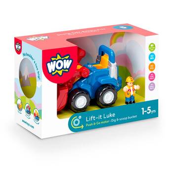 Wow Toys Lift-It Luke Push-Go Construction Toy Vehicle Toddler 1-5y
