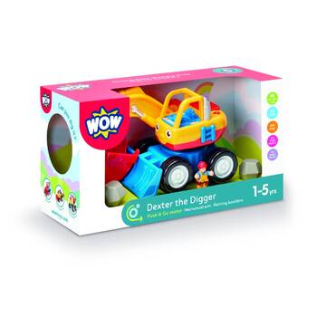 Wow Toys Dexter The Digger Push-Go Construction Toy Toddler 1-5y