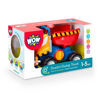 Wow Toys Dustin Dump Truck Push-Go Construction Toy Toddler 1-5y
