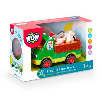 Wow Toys Freddie Farm Truck Push-Go Toy With Removable Animals 1-5y