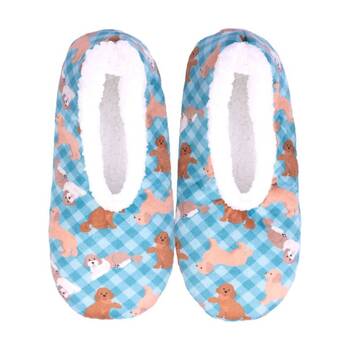 SnuggUps Women's Dog Printed Pets Plush Slipper Shoes Cavoodle