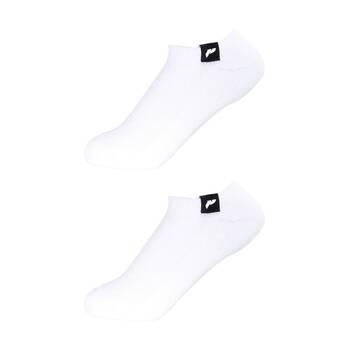 2PK Lifesopeche Ribbed Hidden No-Show LSP Label Socks White One Size