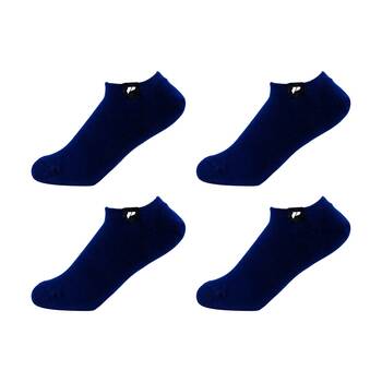 4PK Lifesopeche Ribbed Hidden No-Show LSP Label Socks Navy One Size