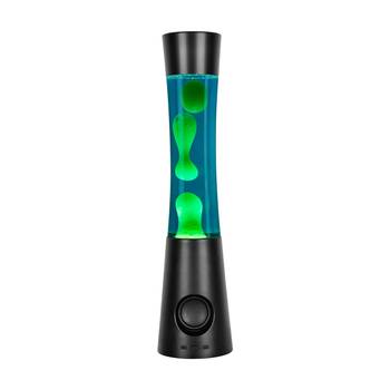 Laser Retro Lava Lamp Ambient Lighting With Bluetooth Speaker Black
