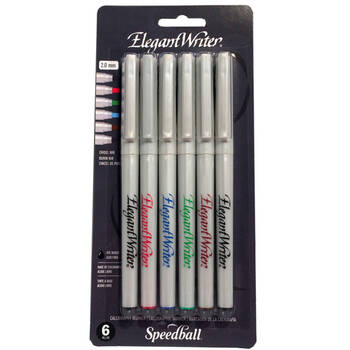 5pc Speedball Elegant Writer Art/Craft Calligraphy Writing Markers Fine