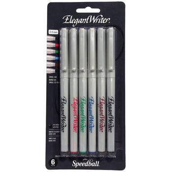 5pc Speedball Elegant Writer Art/Craft Calligraphy Writing Markers Broad