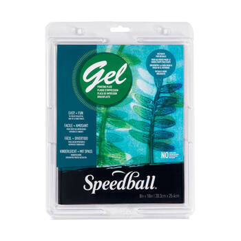 Speedball Art & Craft Gel Monoprinting Plate Print/Mixed Media 8x10 Inch