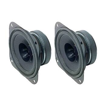 2PK 100mm 4In 10W Square Speaker 8Ohm Spare Replacement 4 Inch