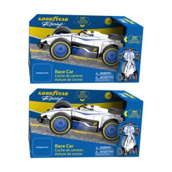 2PK Goodyear 360 Degree Movement Race Car Vehicle Kids Toy 3y+ Exciting Design