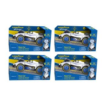 4PK Goodyear 360 Degree Movement Race Car Vehicle Kids Toy 3y+ Exciting Design