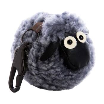 Huxford Grove The Kingston Shorn Wool Sheep Keyring Bag Tag 12x8x8cm Graffiti