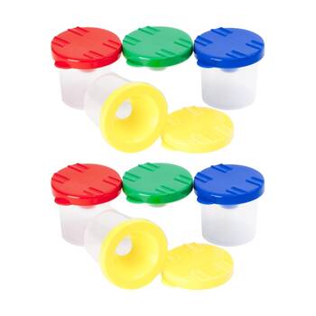 2x 4pc Educational Colours Stubby Safety Paint Pot Set Kids Art/Craft