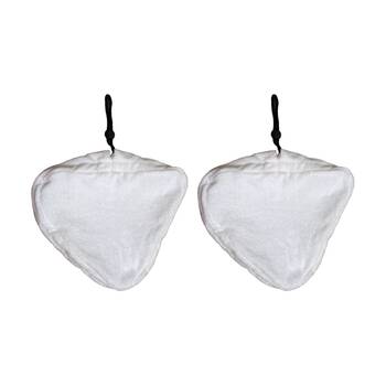 2PK Cleanstar Replacement Steam Mop Pad For Eurohome & Genius 2-In-1 White