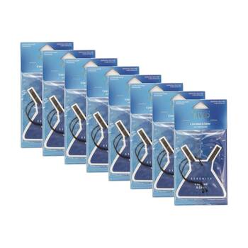 8PK Serenity Coconut Lime Scented Car Air Freshener Tropical Fragrance