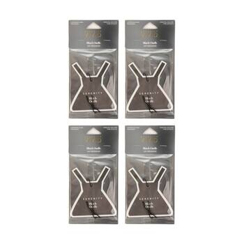 4PK Serenity Black Oudh Scented Air Freshener Deep Smoky Fragrance