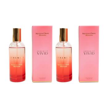 2PK Serenity Japanese Cherry Blossom 100ml Room Spray Floral Aroma