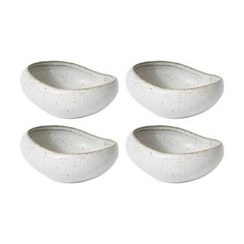 4PK E Style Ceramic Talula Bowl Serveware Tableware Beige 15x14x7cm