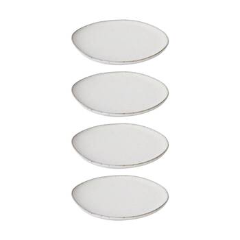 4PK E Style Talula Plate Ceramic Serveware Tableware Beige 22x21x3cm