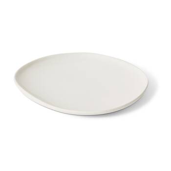 E Style Nakano Plate II Ceramic Stylish Serveware Tableware White 21x21x3cm