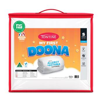 Tontine Kids 3y+ My First Doona Cotton Cover All Season Warmth Quilt Single Size