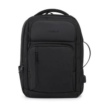 Tesla Orion Backpack With External USB Charging Port Black 43x30x16cm