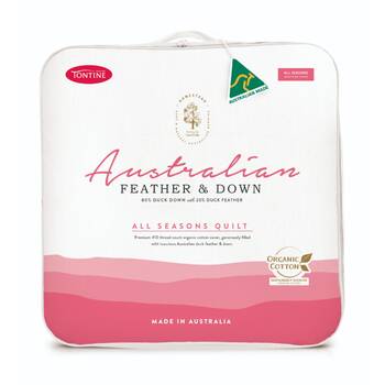 Tontine Homestead 80/20 Australian Feather And Down Quilt All Seasons Queen