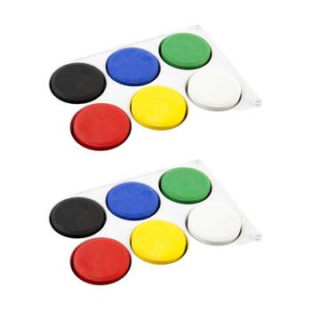 2PK Educational Colours Temperablock 06W Colour Palette Tray Set Kids Art/Craft