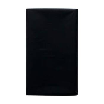 12x Partyware Plastic Table Runner Cover Tableware 1370x2740mm Black