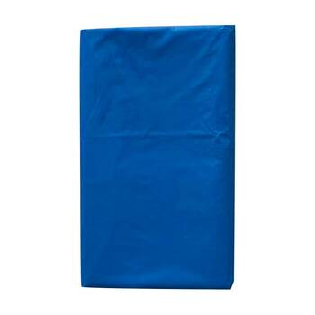 6x Partyware Plastic Table Runner Cover Tableware 1370x2740mm Blue