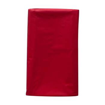 6x Partyware Plastic Table Runner Cover Tableware 1370x2740mm Red