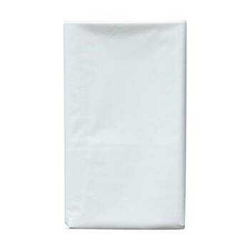 6x Partyware Plastic Table Runner Cover Tableware 1370x2740mm White