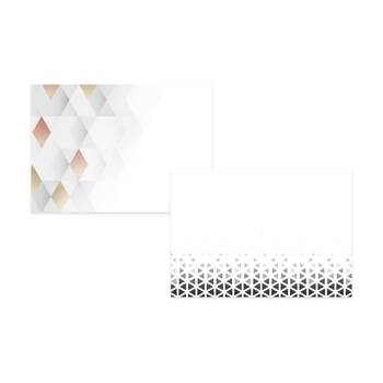 24x 20pc Partyware Paper Placemat Set 450x300mm Geometric Patterns Assorted