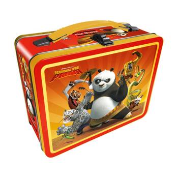 Aquarius Kung Fu Panda Fun Metal Kids Food Storage Lunchbox Red/Yellow