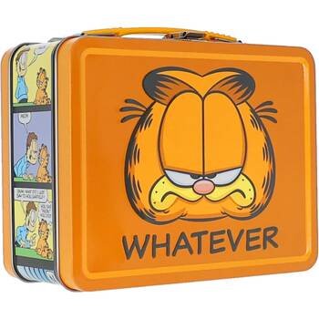 Aquarius Garfield Whatever Fun Metal Kids Food Storage Lunchbox Orange