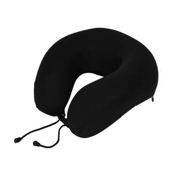 Tosca Deluxe Memory Neck Cushion Ergonomic Travel Support Pillow Black